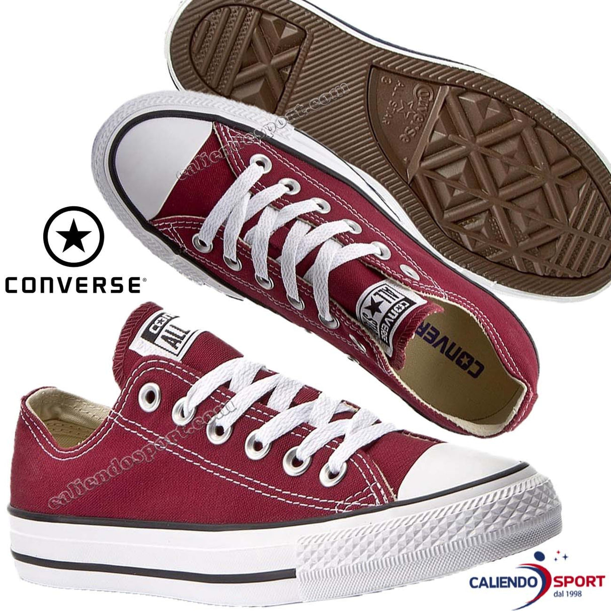 CONVERSE M9691C Maroon BLACK MEN WOMEN ALL STARS OX SHOES