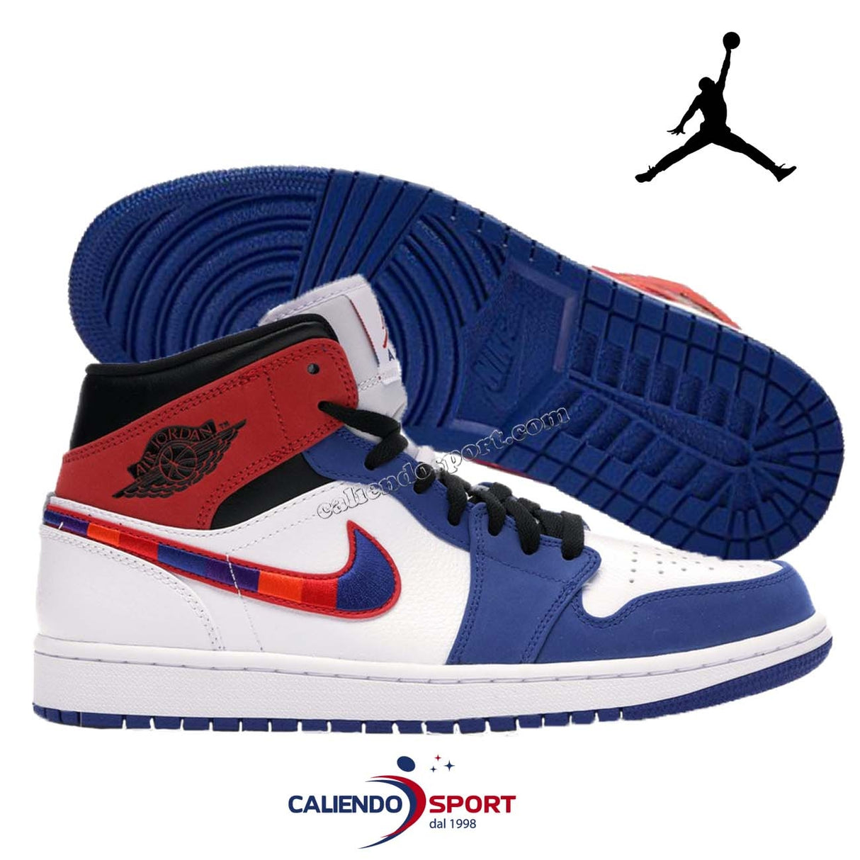 SCARPA NIKE JORDAN 1 MID 852542 146 SE COLLO ALTO