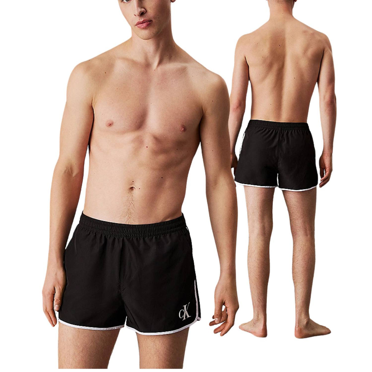 COSTUME CALVIN KLEIN KM0KM01119-BEH MONOGRAM CORTO NERO