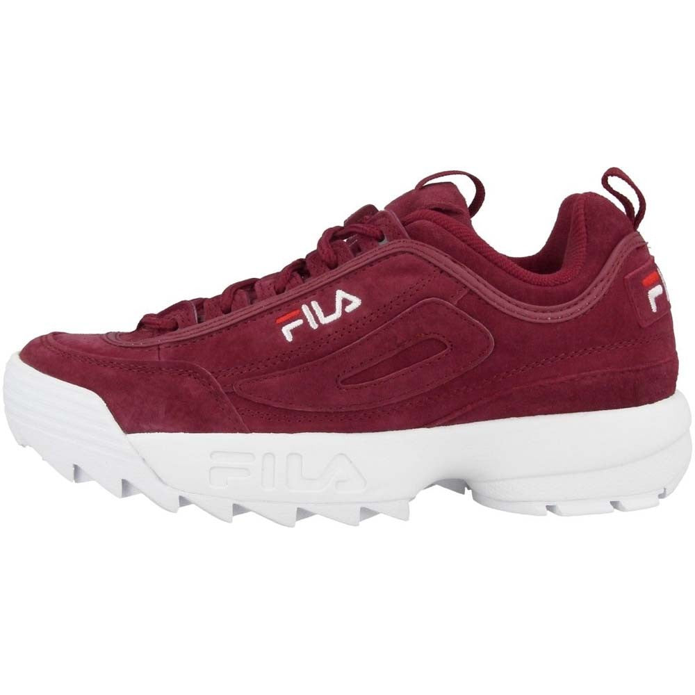 SCARPA FILA DISRUPTOR UOMO DONNA 1010302 GREY MARSALA PEACH WHIP S LOW WMN C