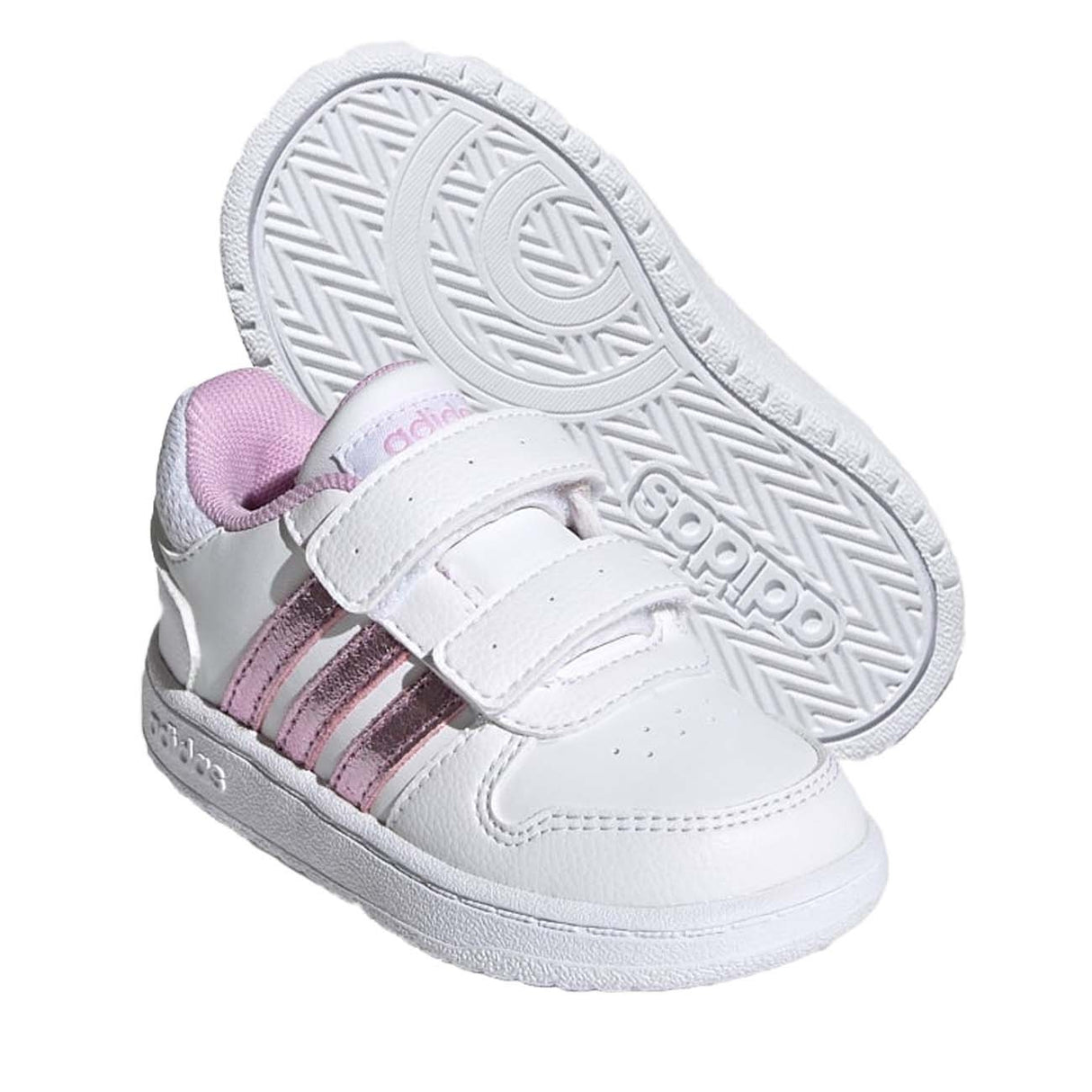 SCARPA BAMBINI ADIDAS FY9462 HOOPS 2.0 BIANCO