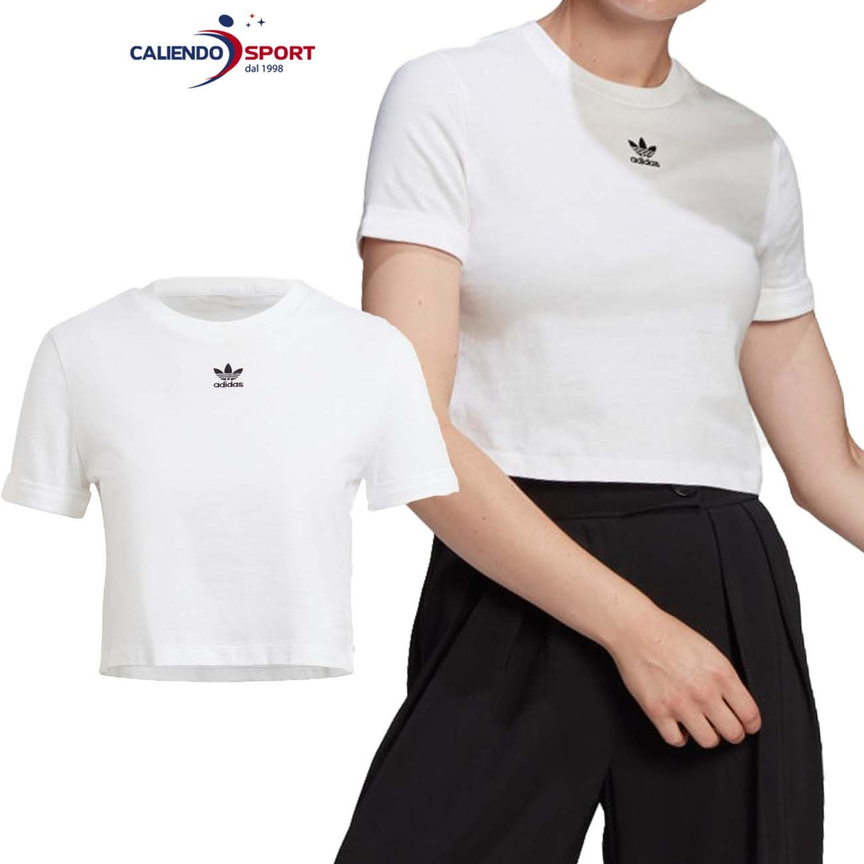 T-SHIRT ADIDAS DONNA GN2803 ADICOLOR CLASSICS ROLL-UP
