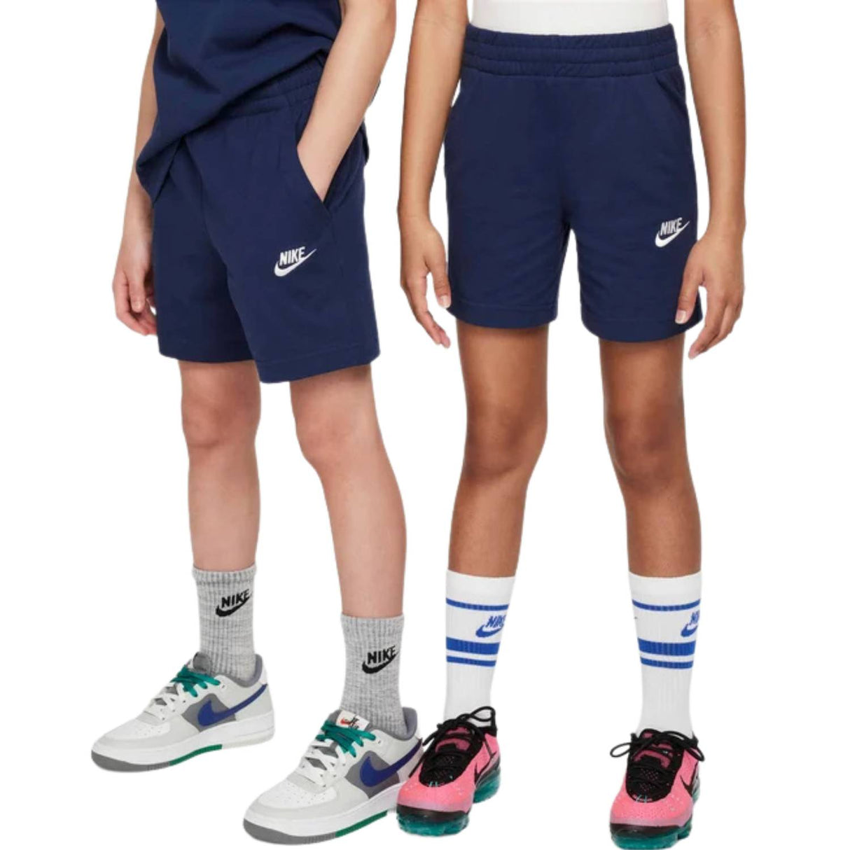 PANTALONCINO REAGAZZI NIKE FZ5512 410 COTONE BLU