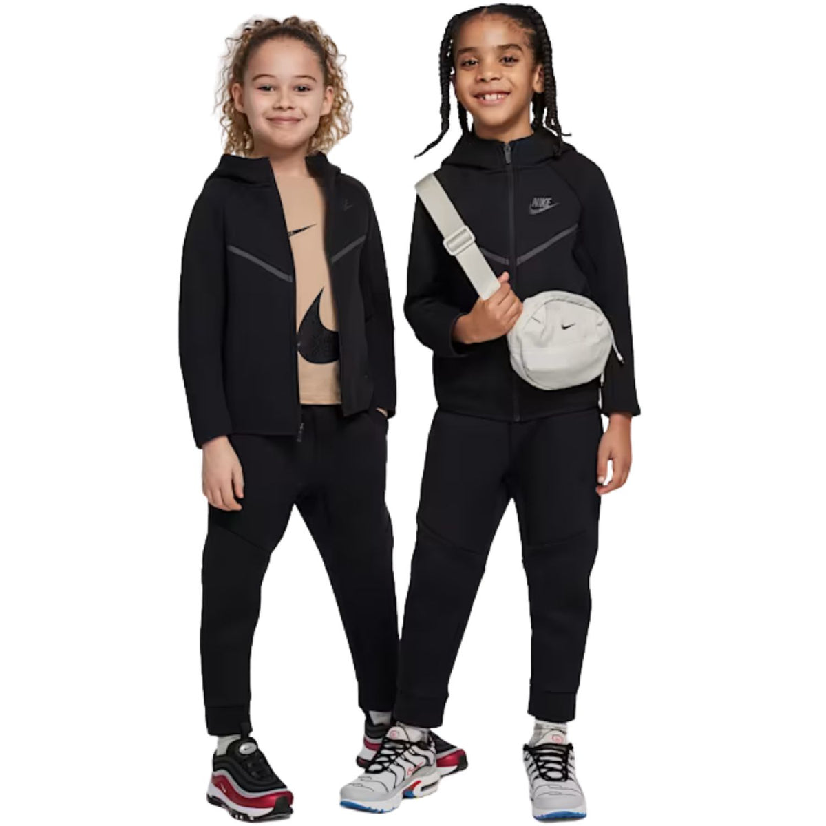 TUTA BAMBINI NIKE 86M880 023 TECH FLEECE NERO
