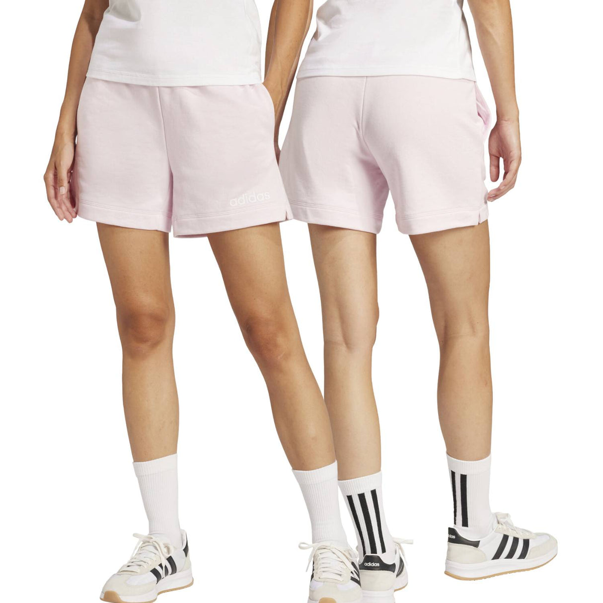 PANTALONCINO DONNA ADIDAS JG8642 COTONE GARZATO