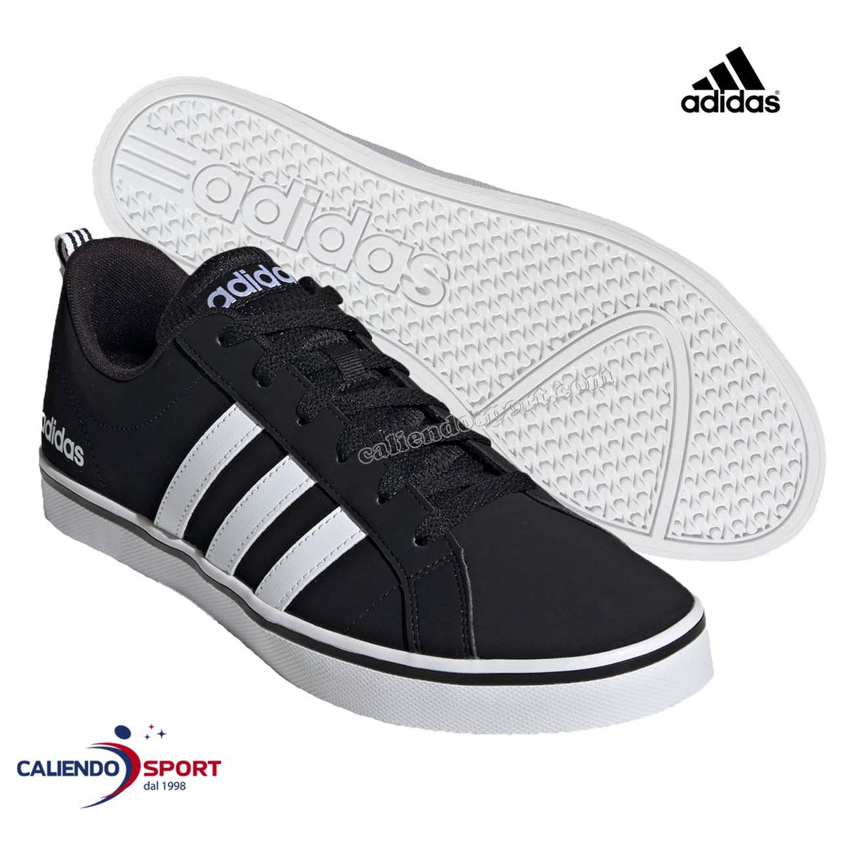 SCARPA ADIDAS EH0021 VS PACE NERO BIANCO SNEAKER