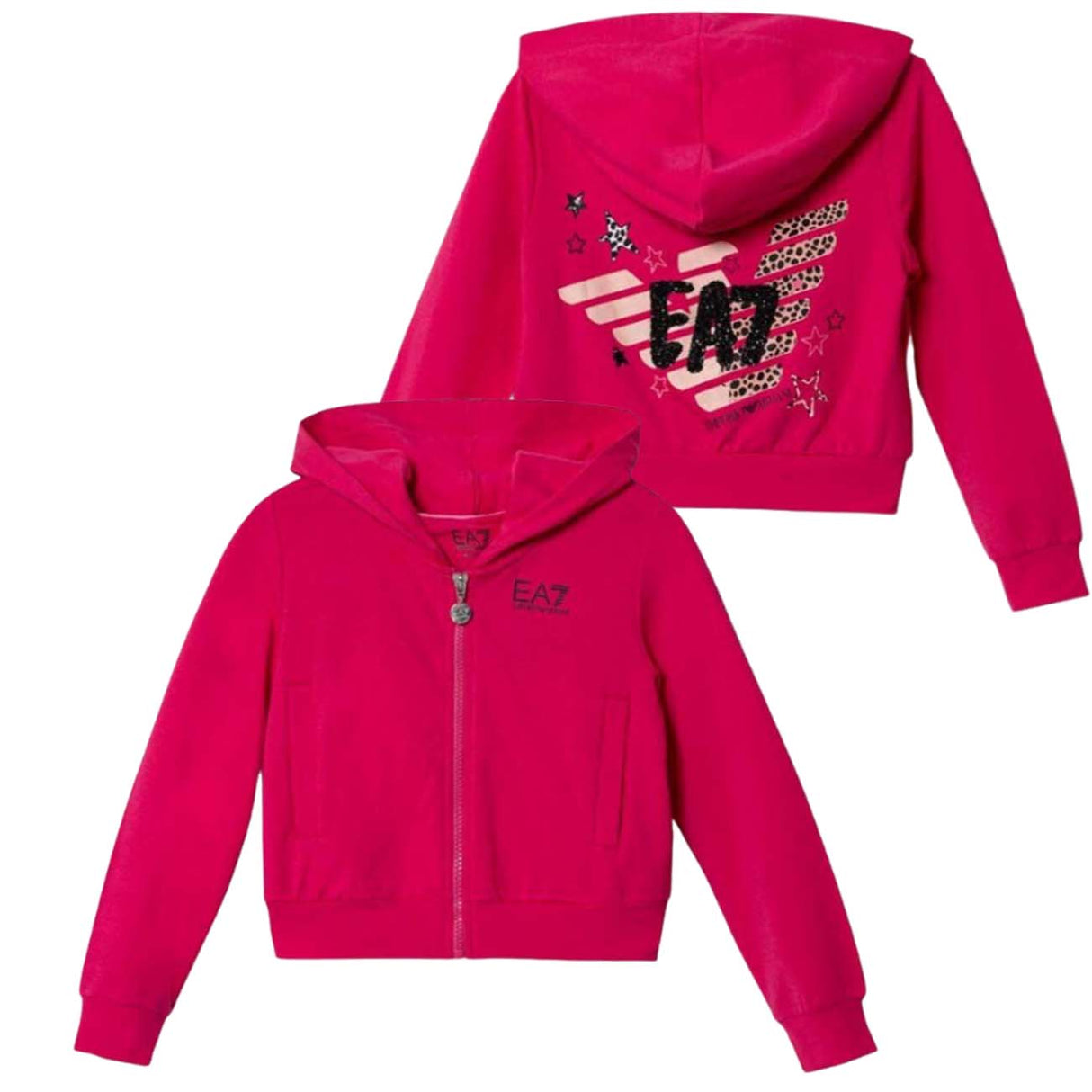 SWEAT-SHIRT ARMANI EA7 POUR FILLE I23 6RFM06 FJEAZ 1419 COTON BROSSÉ