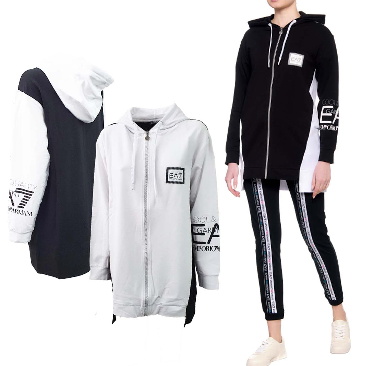ARMANI EA7 3LTM39TJCQZ LONG COTTON SWEATSHIRT