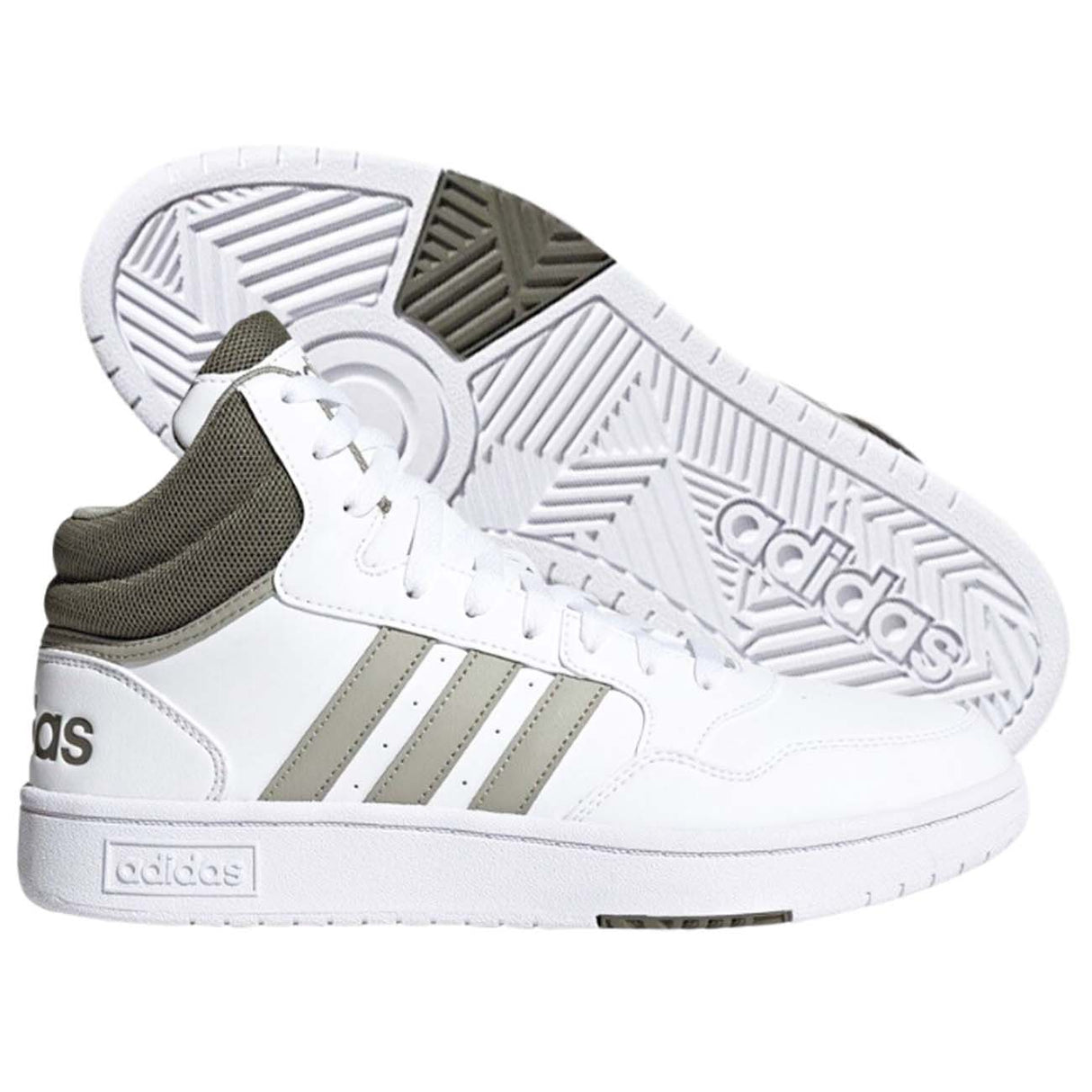 ADIDAS HP7894 HOOPS 3.0 MID WHITE BASKETBALL SHOE