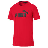 T-SHIRT PUMA UOMO 851740 ESSENTIALS COTONE ROSSO GRIGIO AZZURRO