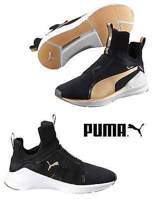 PUMA FIERCE GOLD BLACK WOMEN'S SHOES BLAK 189192 02