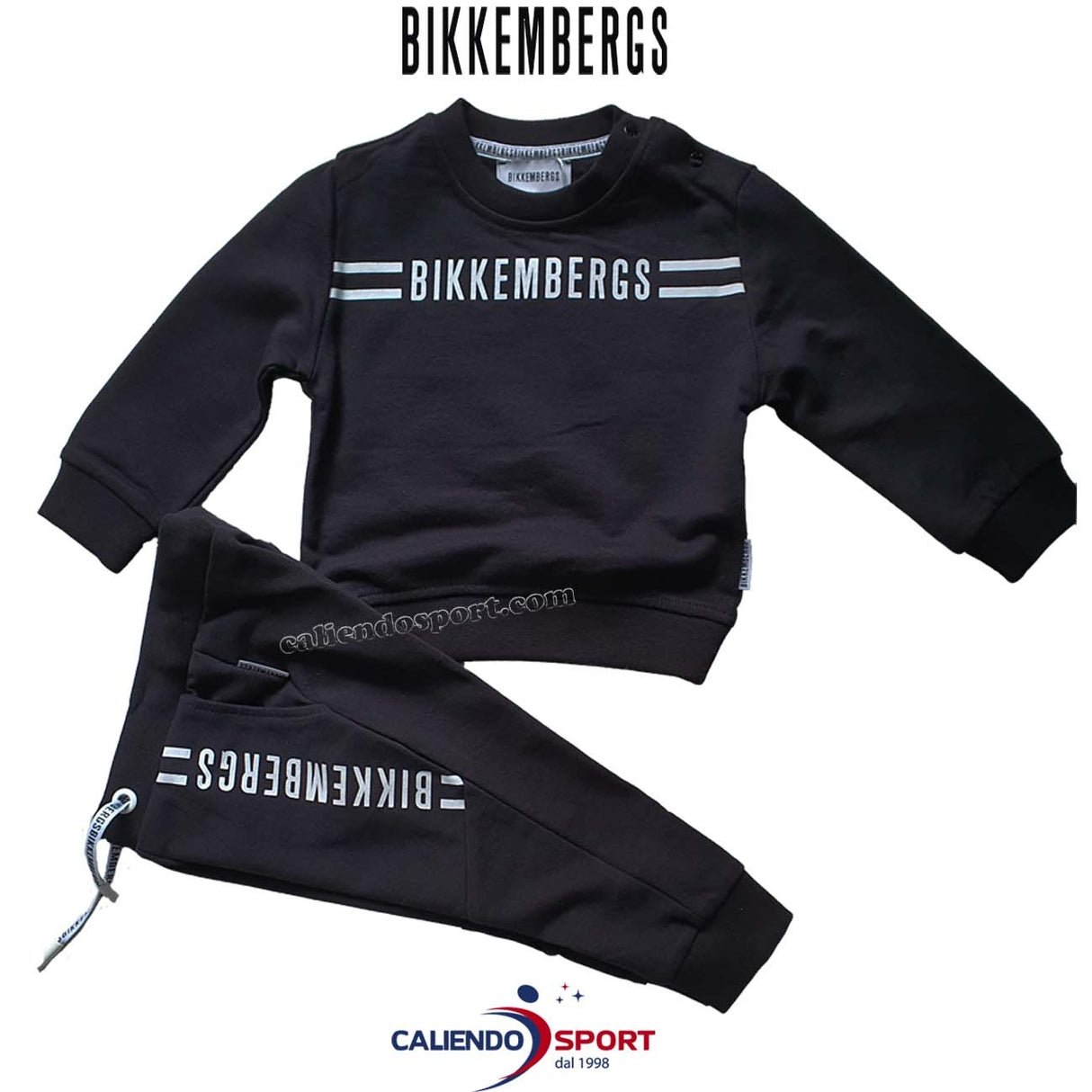 BIKKEMBERGS BK0287 COTTON CREW NECK JUMPSUIT FOR CHILDREN