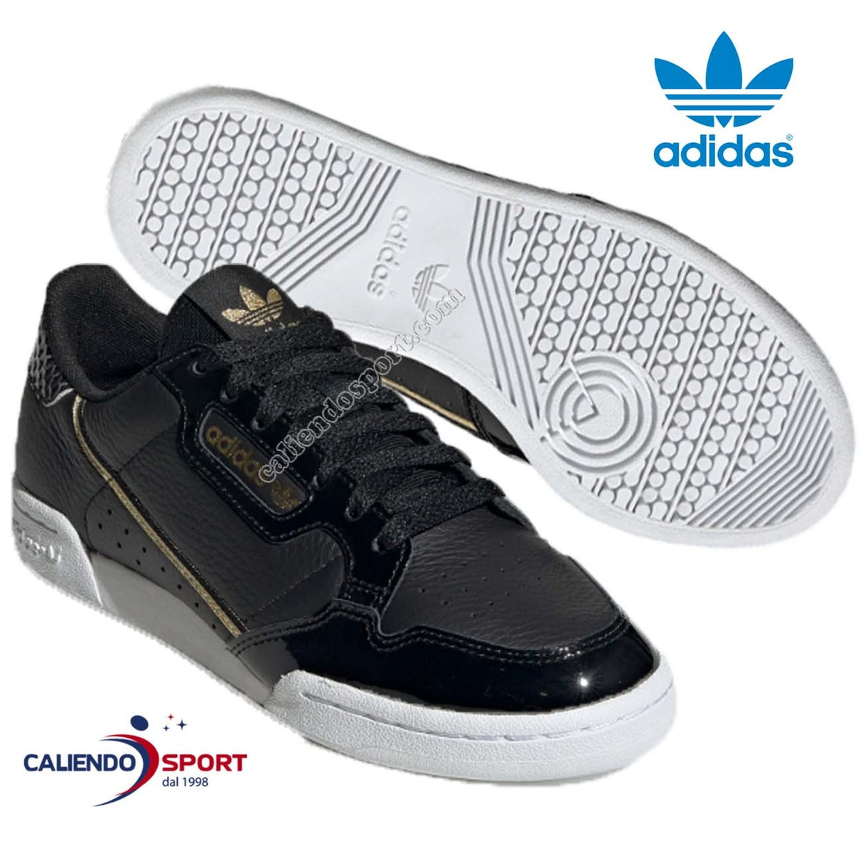 SCARPA ADIDAS DONNA FV3428 CONTINENTAL 80 NERO