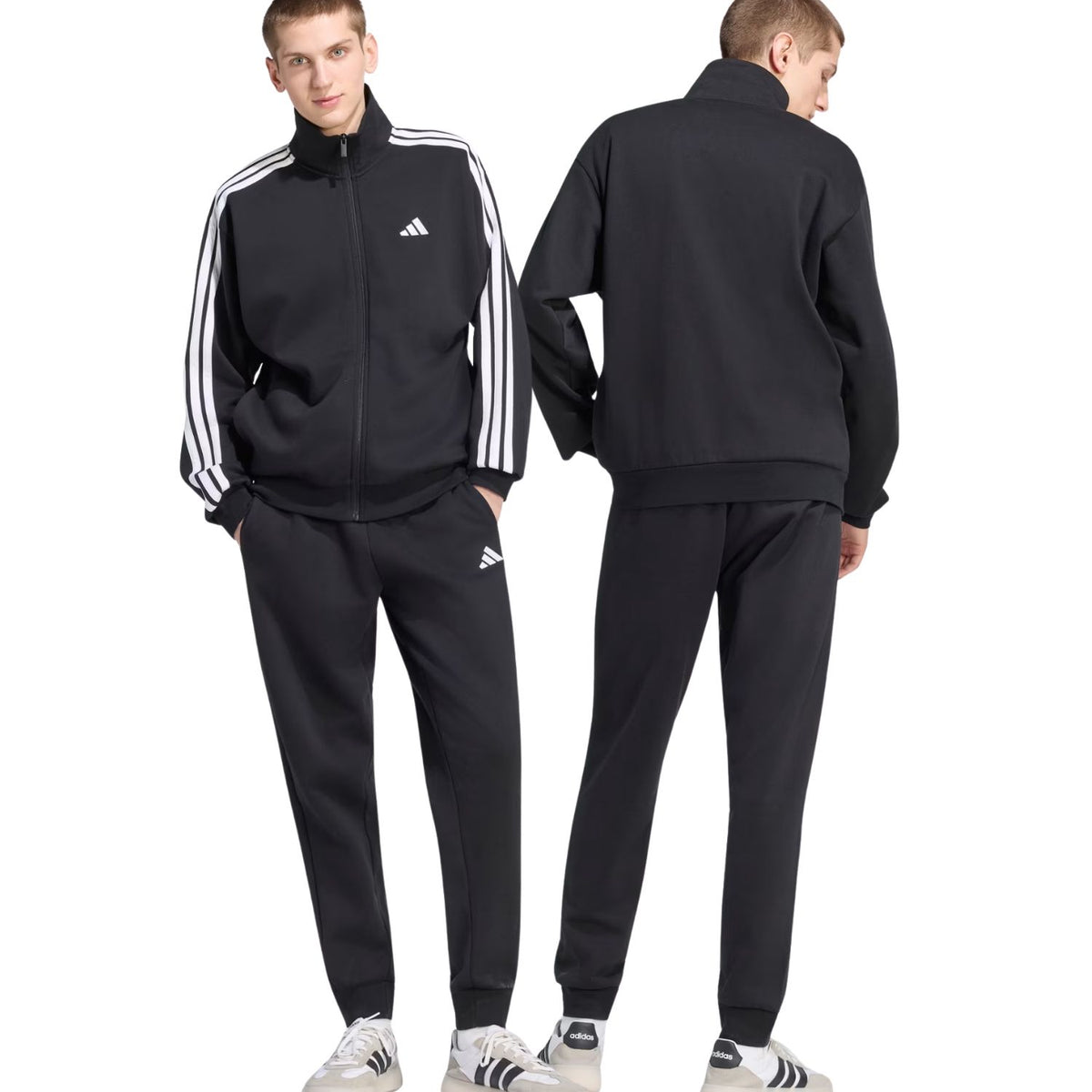 TUTA ADIDAS KY2284 DAYREADY NERO COTONE FELPATA
