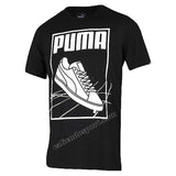 T-SHIRT UOMO PUMA 594870 01 02 NERO BIANCO COTONE TAGLIA XS