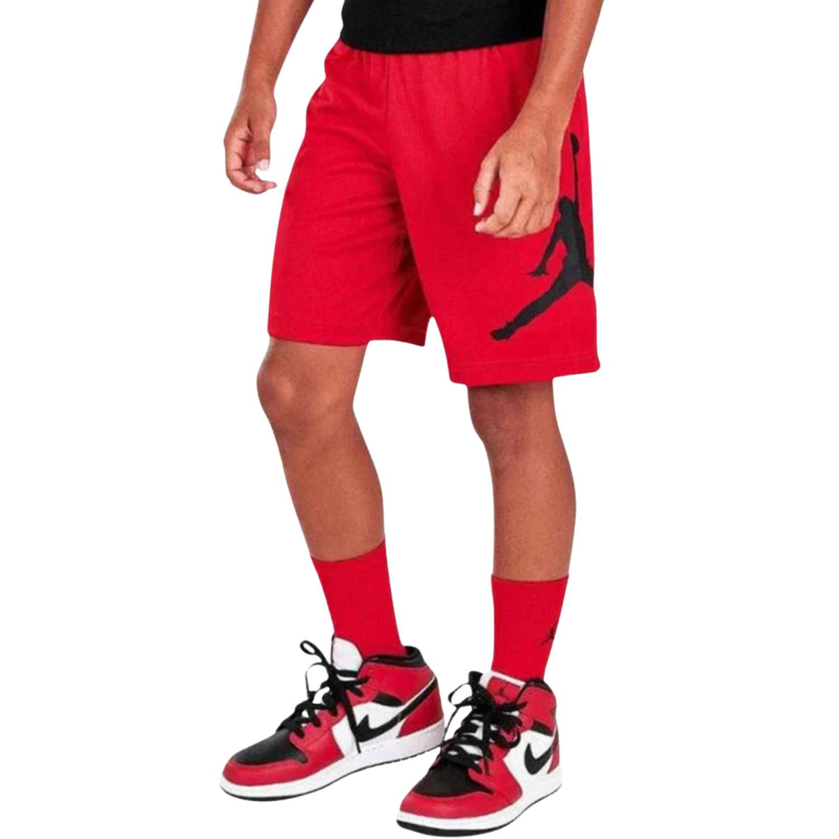 PANTALONCINO RAGAZZI JORDAN  957371-R78 JUMPMAN ROSSO