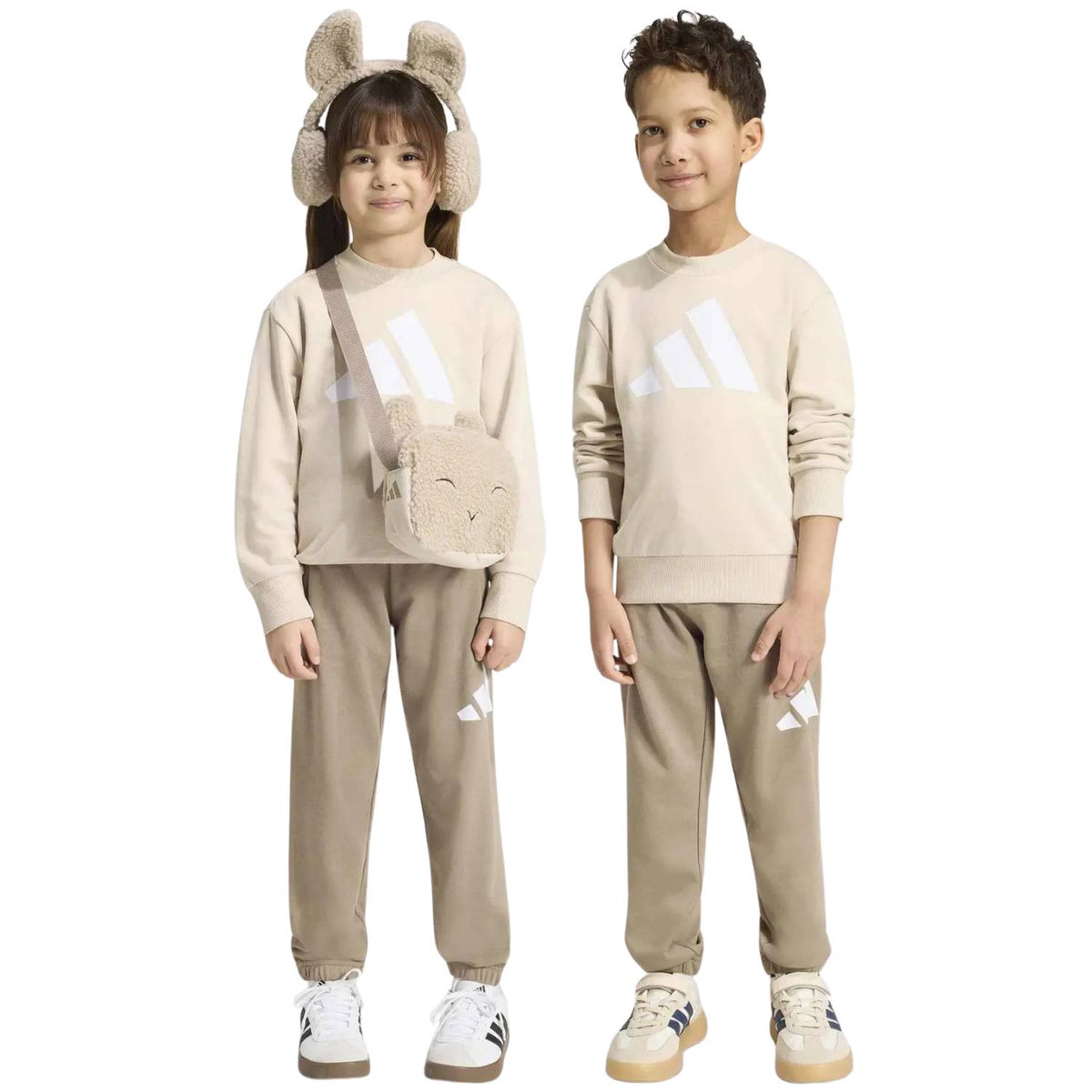 TUTA BAMBINI ADIDAS KT3330 ESSENTIALS UNISEX COTONE GARZATO