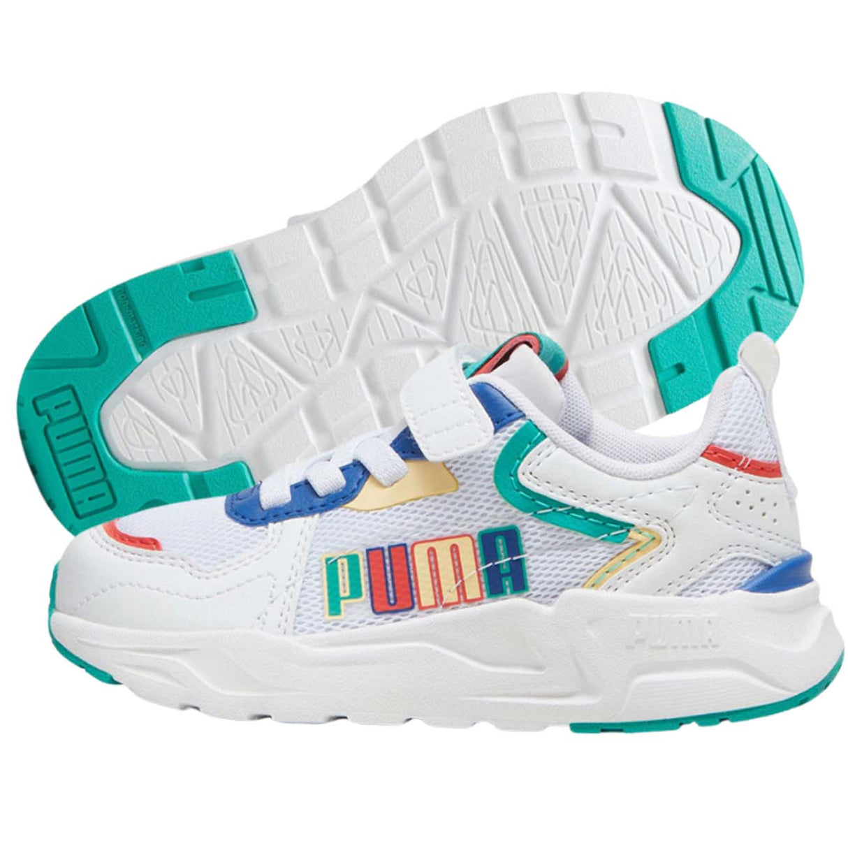 SCARPA PUMA 395463 01 TRINITY LITE R S STRAPPO BIANCO