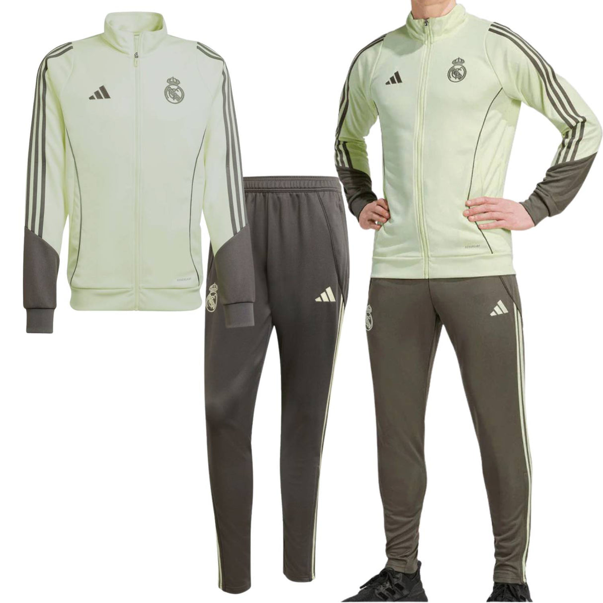 TUTA REAL MADRID ADIDAS JP4013 ACETATO CALCIO ALLENAMENTO