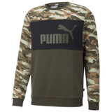 PUMA 670255 ESSENTIALS CAMO COTTON FLEECE SWEATSHIRT