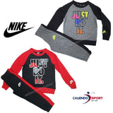 TUTA NIKE BAMBINO 86G985 GEH JUST DO IT COTONE GARZATO