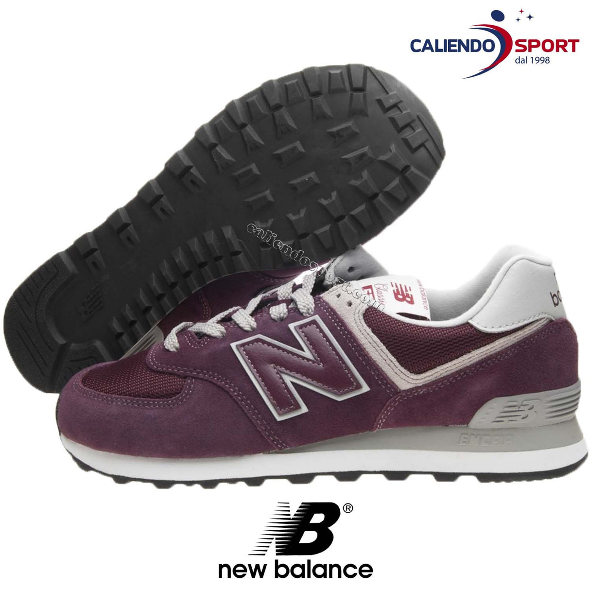 SCARPA NEW BALANCE UOMO ML574EGB BORDO' SNEAKER SPORT