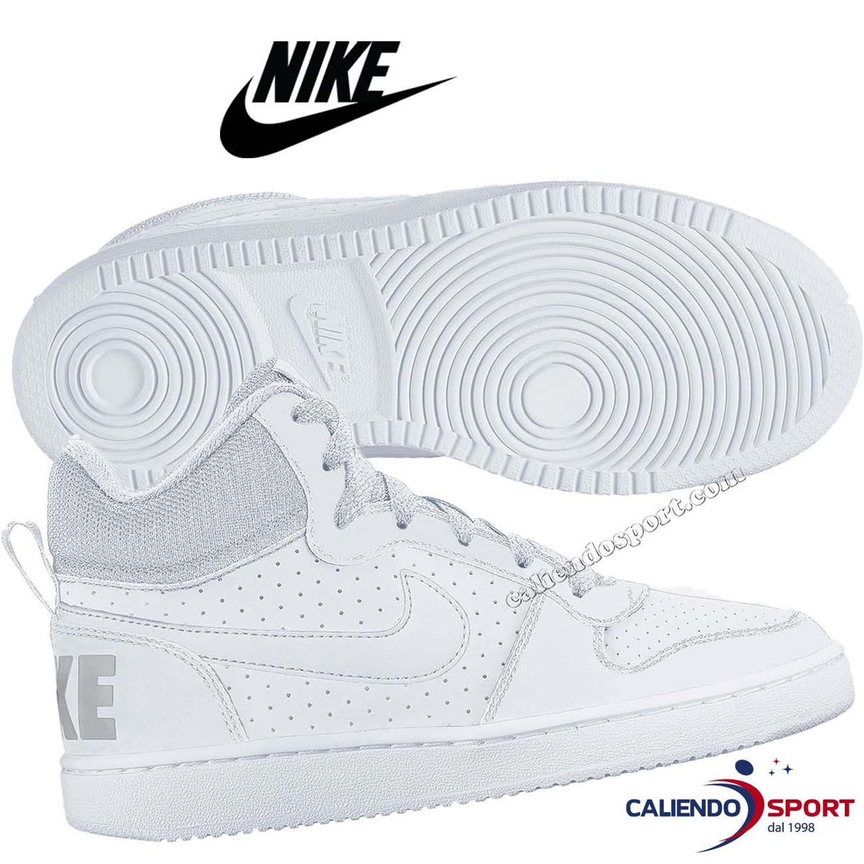 CHAUSSURES NIKE POUR ENFANTS 839977-100 BLANC COURT BOROUGH MID (GS)