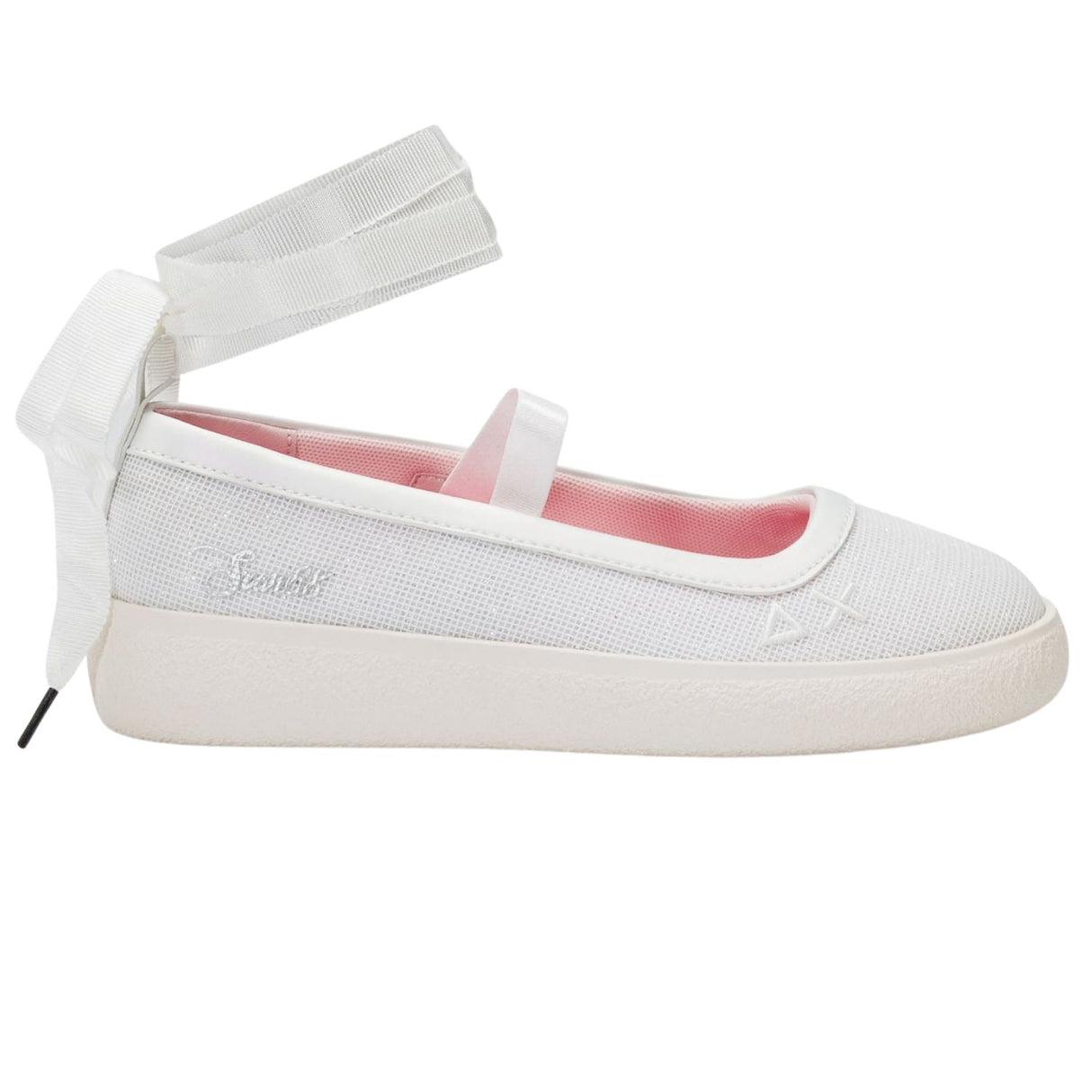 SCARPA BALLERINA RAGAZZE SU 68 Z36447K 01 SALLY BIANCO