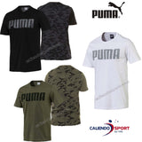 T-SHIRT UOMO PUMA 852481 VERDE NERO MODERN SPORTS RELAX TEE COTONE
