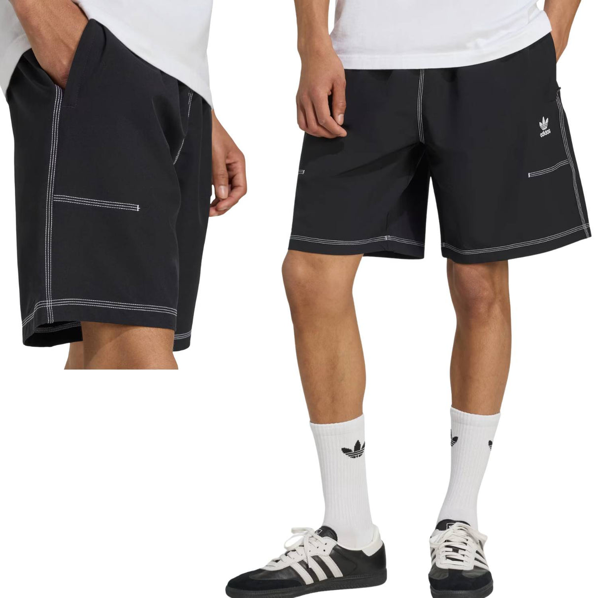 PANTALONCINO ADIDAS KA8539 TREFOIL ESSENTIALS NERO