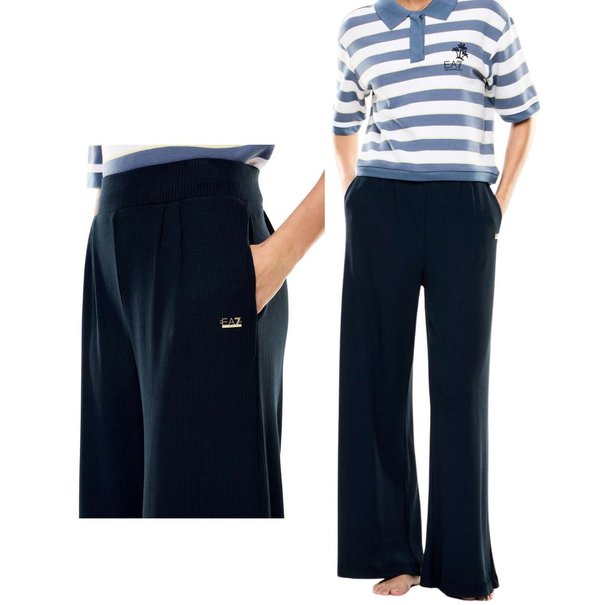 PANTALONE DONNA ARMANI EA7 E26 7W001030 AF12654 UB102 BLU