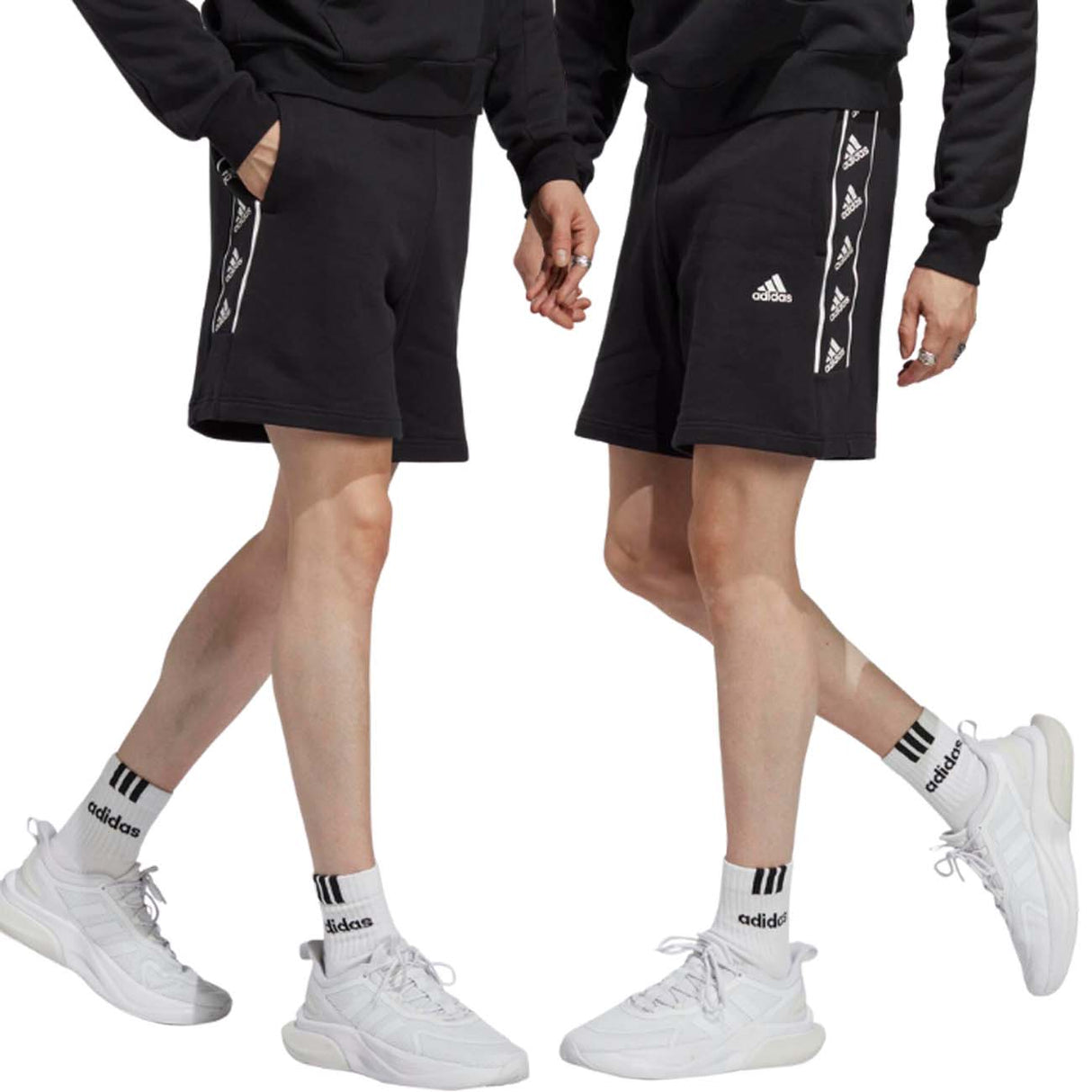 PANTALONCINO ADIDAS IC6815 BRANDLOVE NERO COTONE