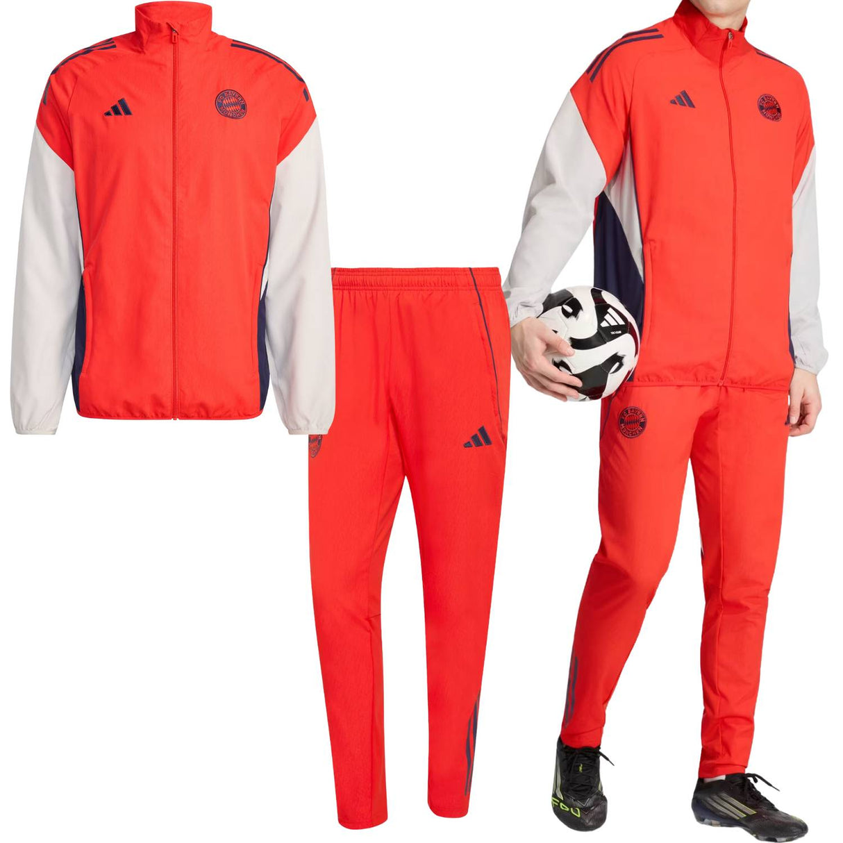 GIACCA+PANTALONE ADIDAS BAYERN MUNCHEN JZ6340 JZ6341 RAPPRESENTANZA