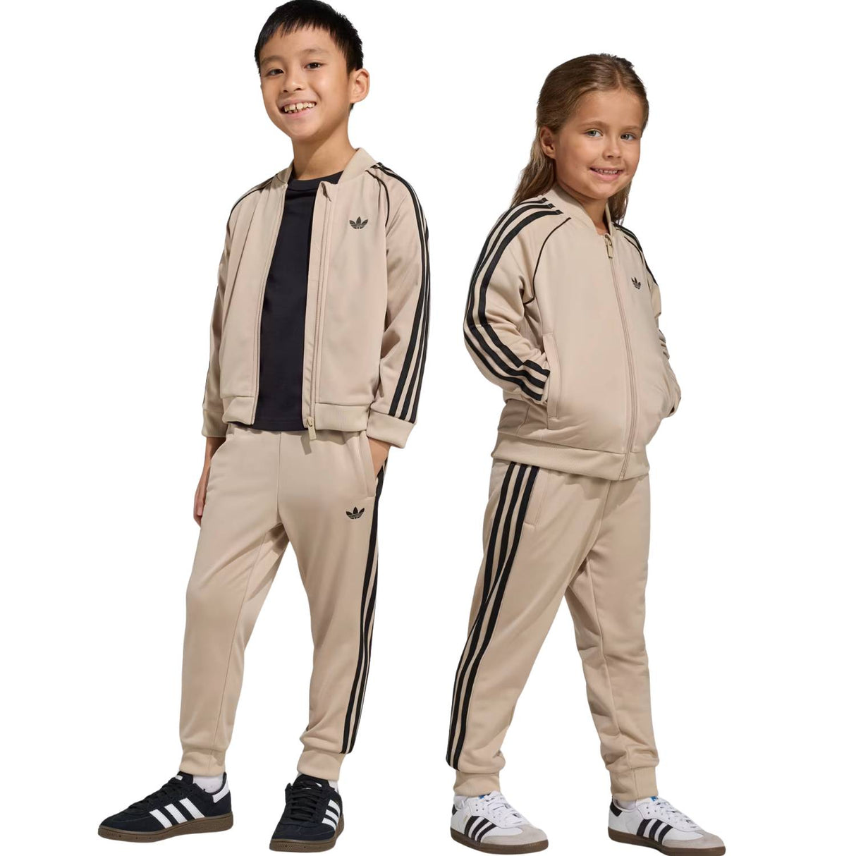 TUTA BAMBINI ADIDAS KD5743 ICONIC BEIGE ACETATO UNISEX