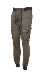 PANTALON DE POCHE EN COTON GRIS VERT AVEC POIGNETS SPORT DÉCONTRACTÉ PRINTEMPS ÉTÉ
