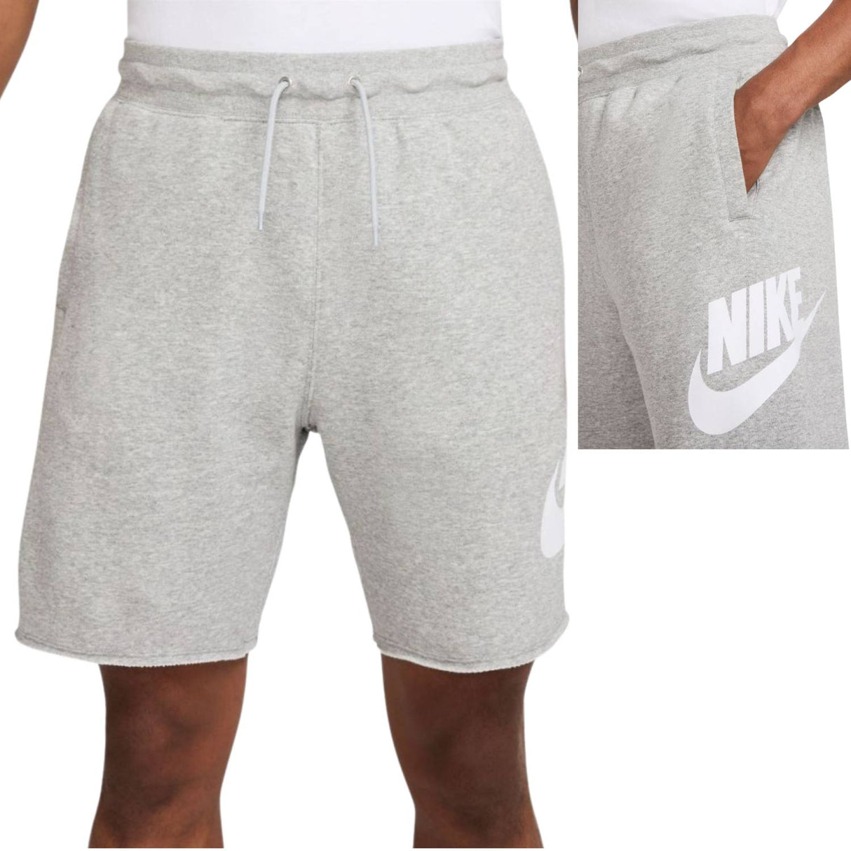 PANTALONCINO NIKE FQ4950-063 SPORTWEAR GRIGIO