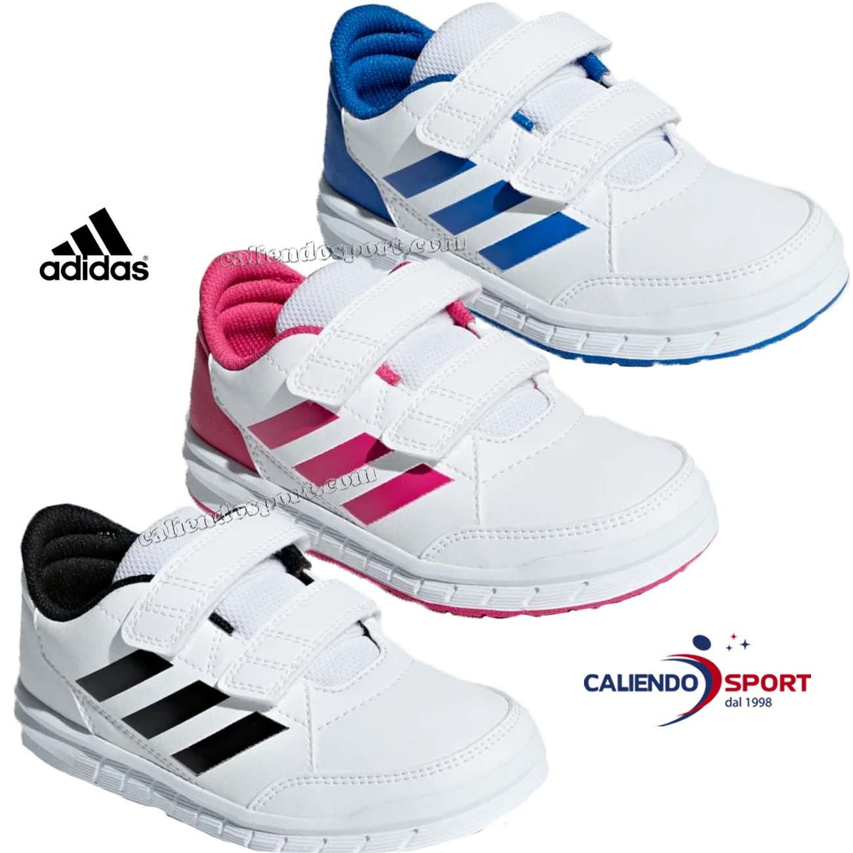 ADIDAS BOYS SHOES D96827 D96830 D96828 WHITE ALTASPORT VELCRO