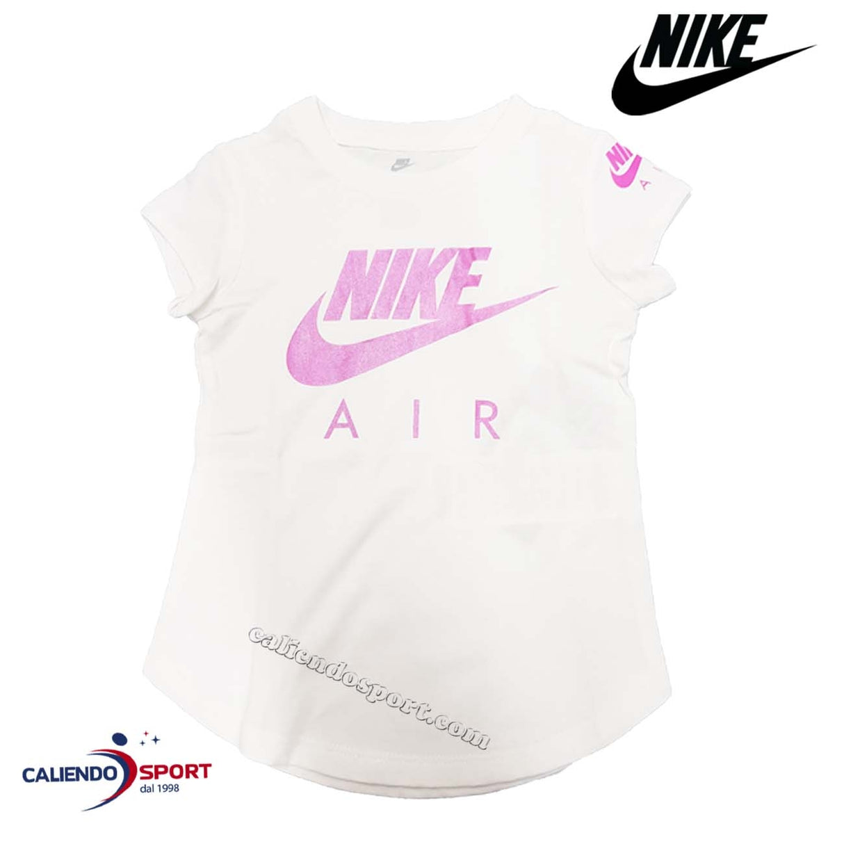 T-SHIRT BIMBA NIKE 36G275 001 BIANCO COTONE