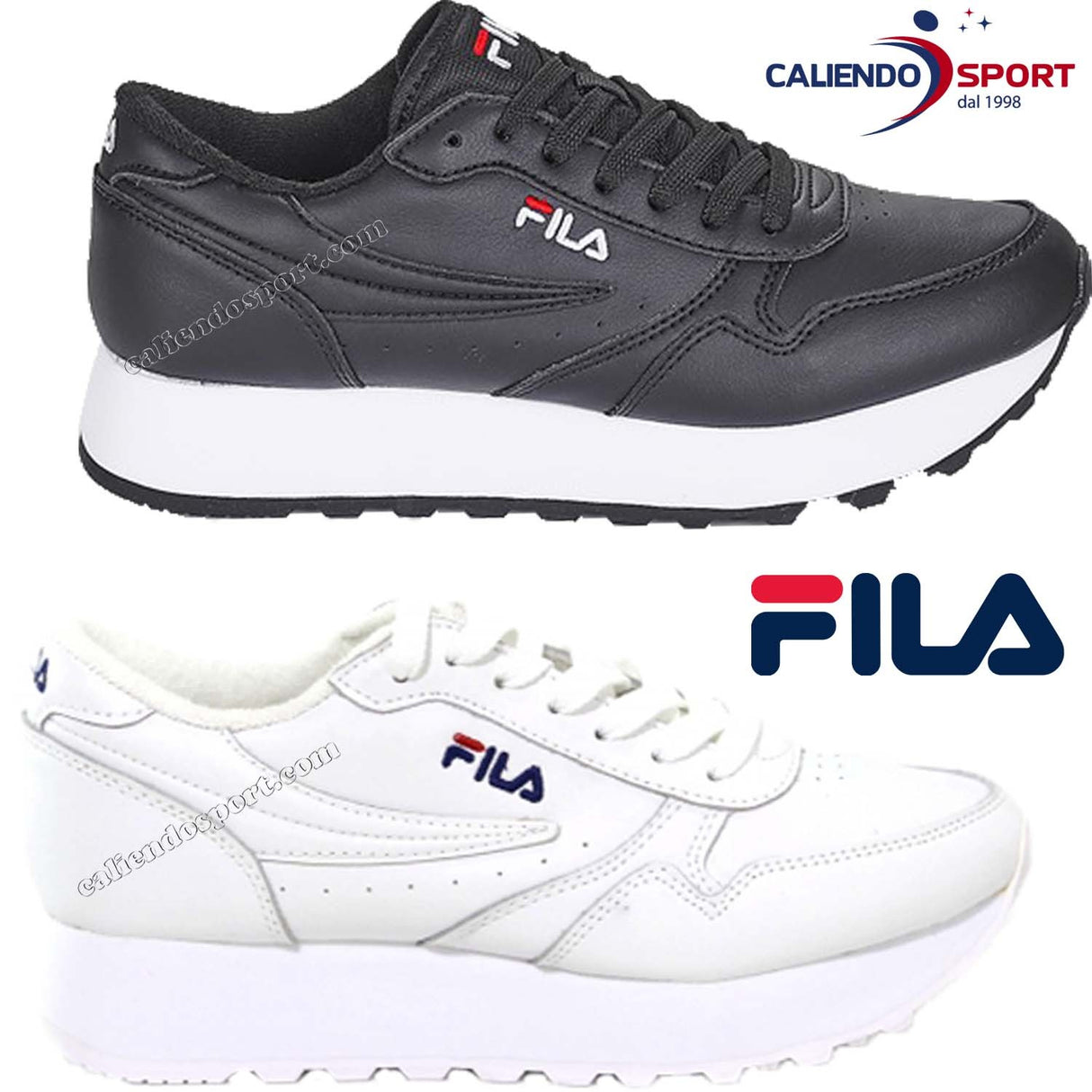 SCARPA FILA DONNA 1010311 ORBIT ZEPPAL L WMN NERO BIANCO SNEAKER