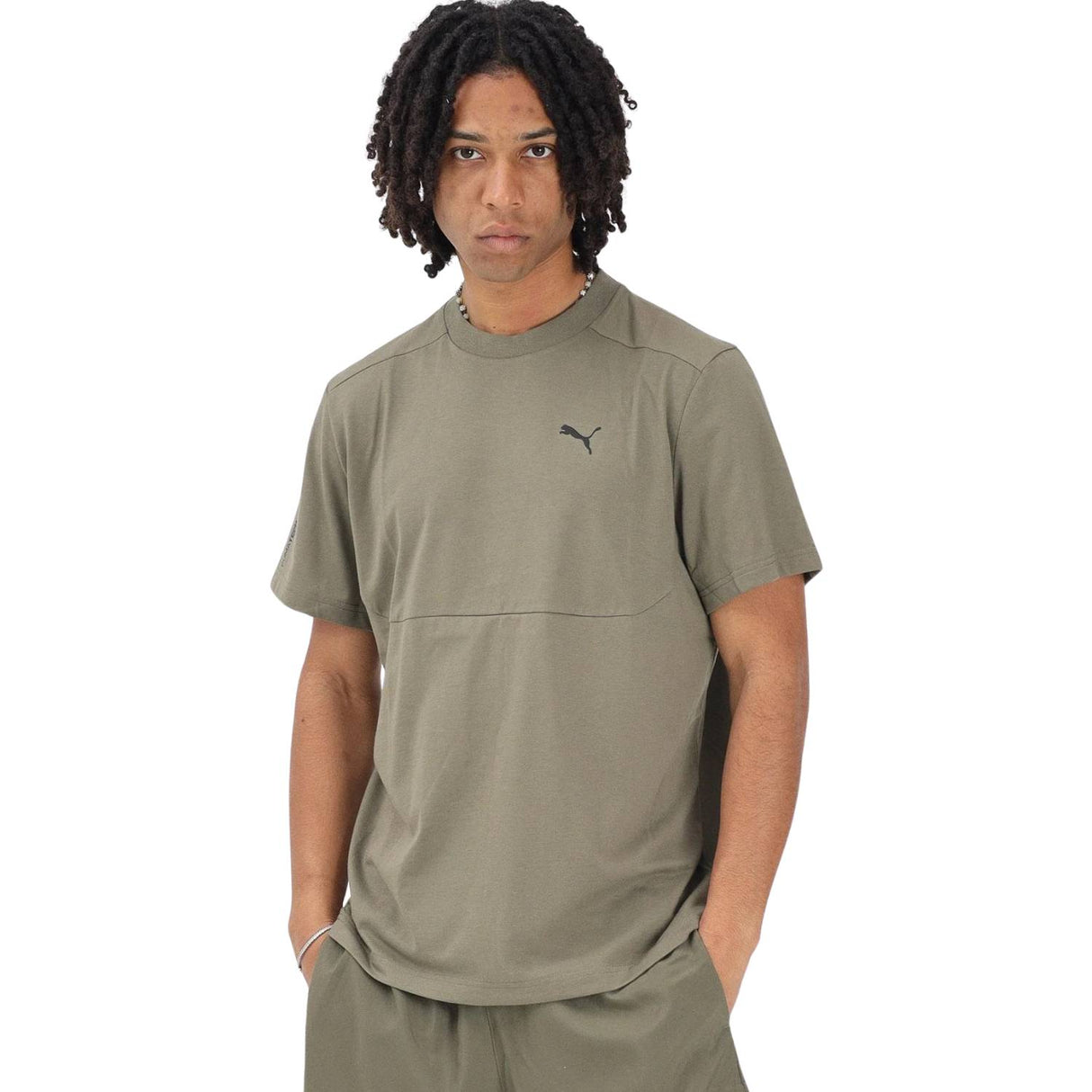 T-SHIRT PUMA 692180 81 TECH NERO VERDE