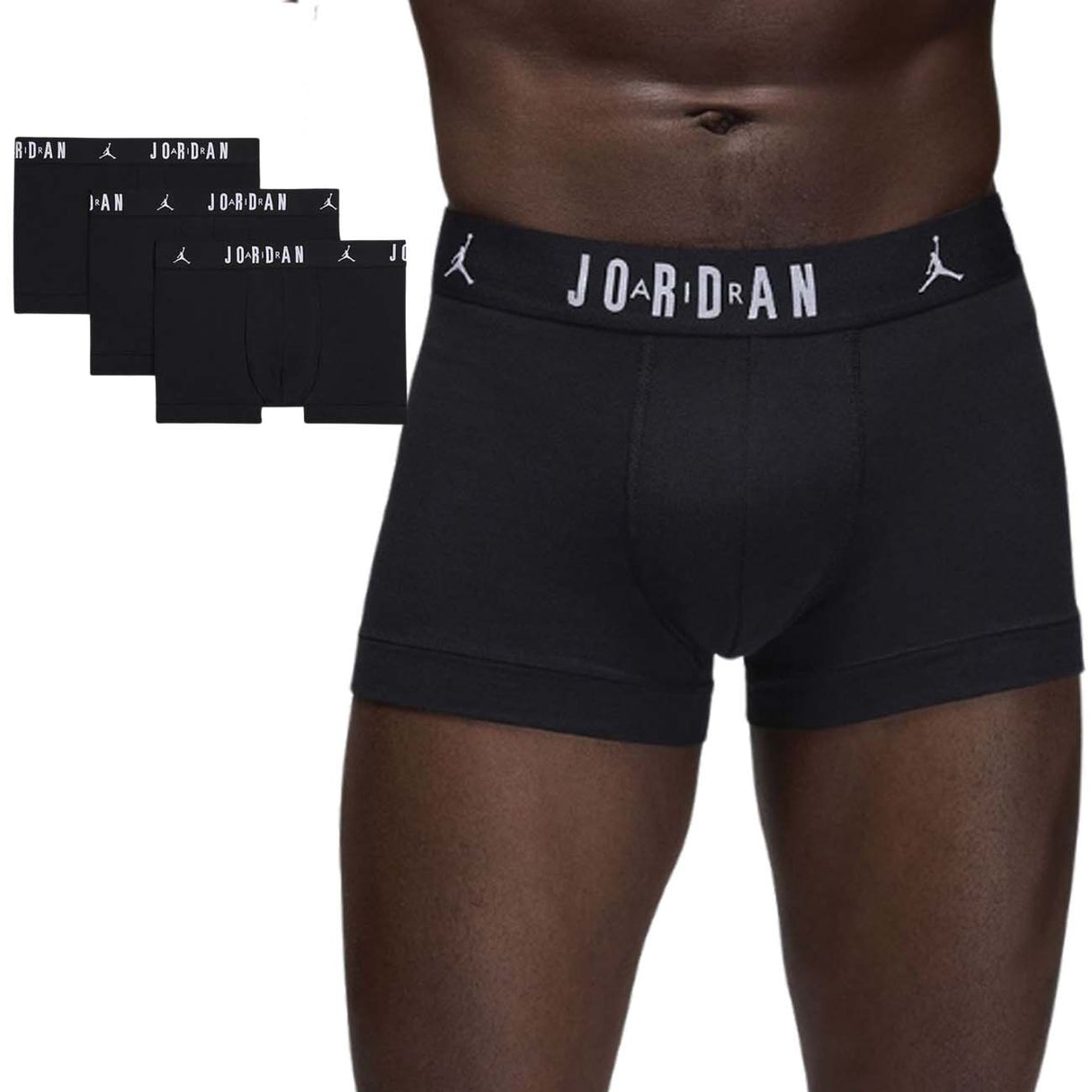BOXER UOMO JORDAN JM0693 023 3 PAIA NERO